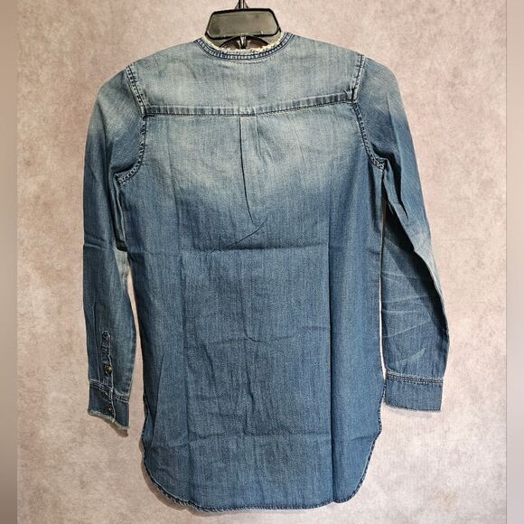 Sandrine Rose x Free People Button Down Denim Shacket XS - Picture 5 of 6